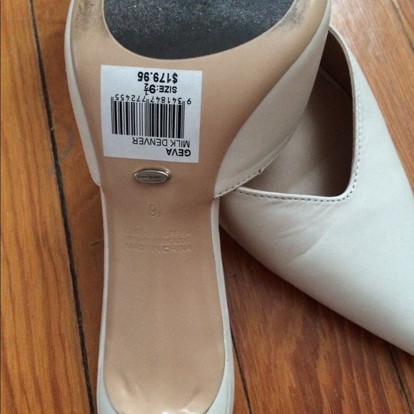 Tony Bianco White heels mules 39.5 - Picture 3 of 4